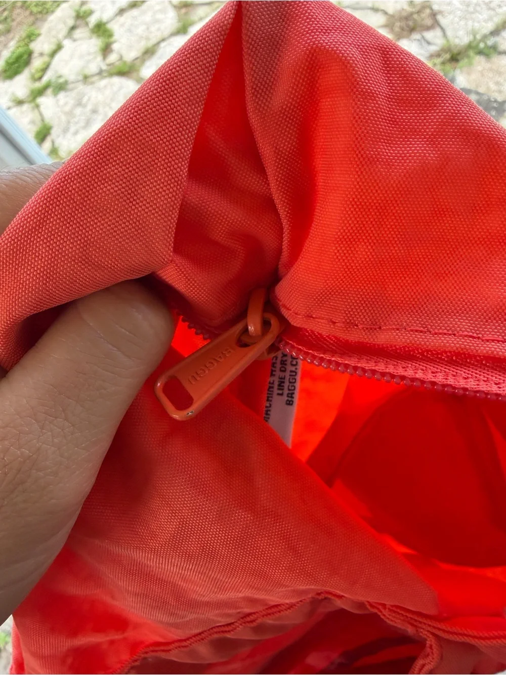 Baggu Poppy Cloud Large Travel Coral Tote Bag
